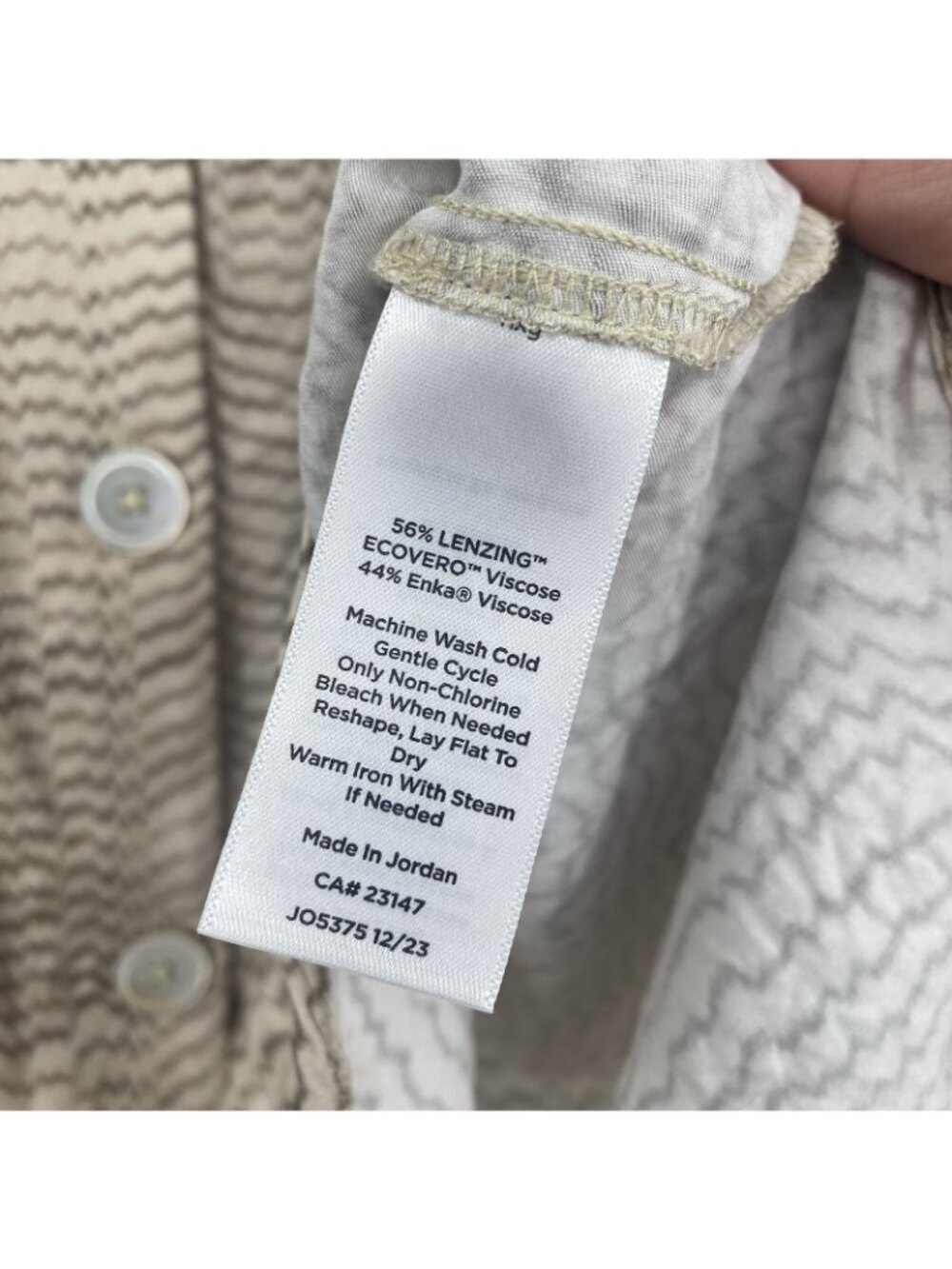 Haven Well Within Size Small Marled Pajama Set Beige Brown Satin Lounge Viscose - Picture 16 of 16